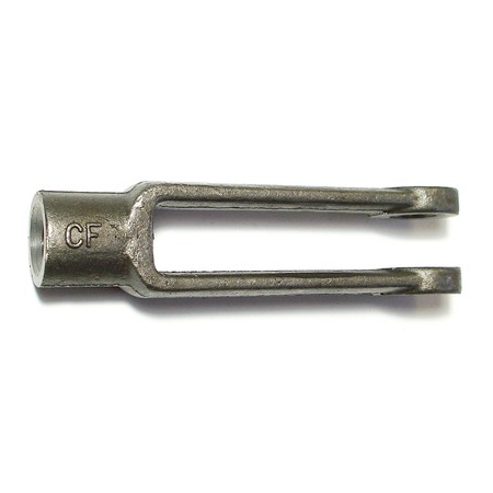 Midwest Fastener Yoke End, Steel, 5/8"-18 Thrd Sz, 4-15/16" Overall Lg, 2 PK 32246